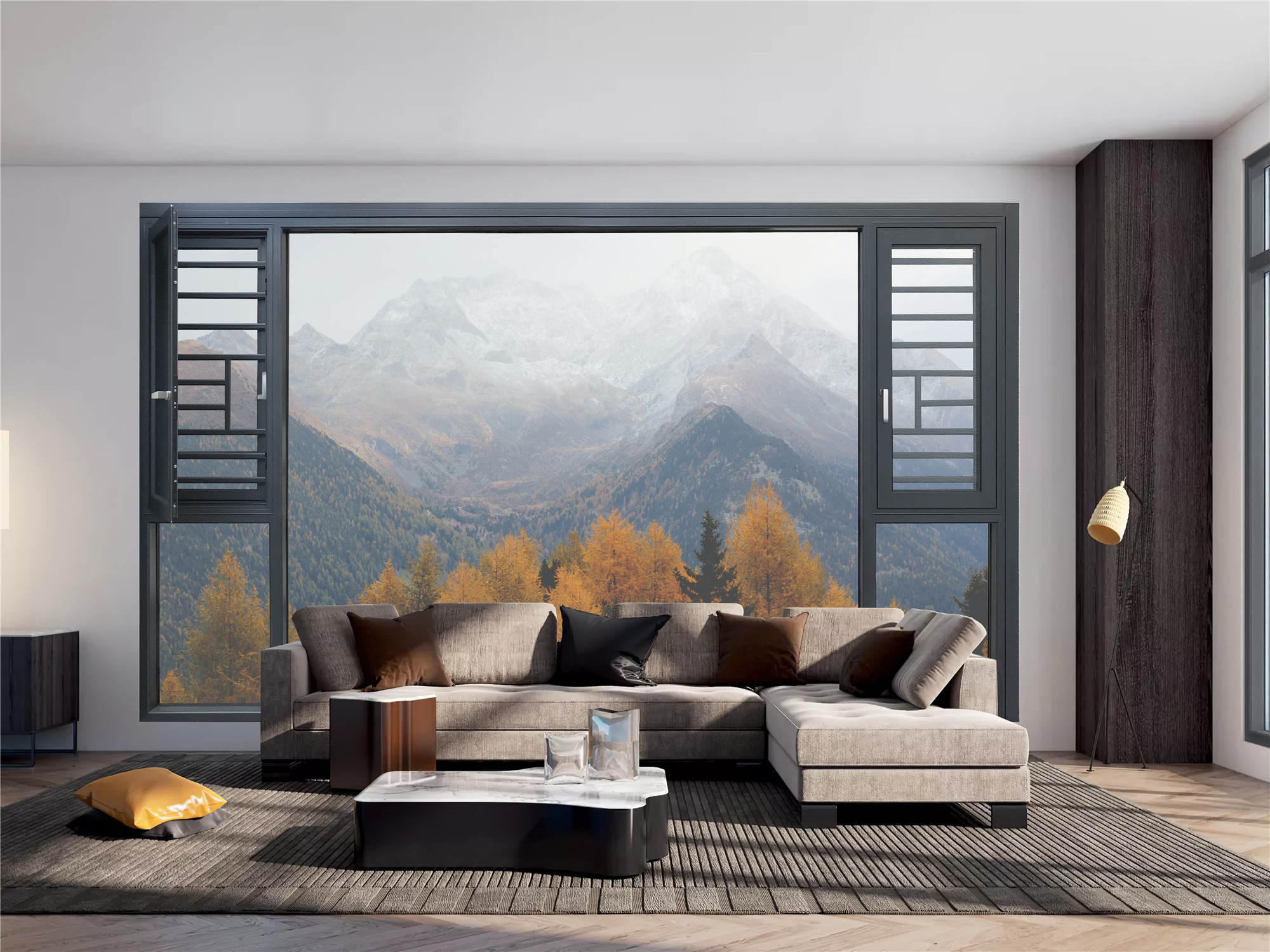 軒朗斯95窗紗一體